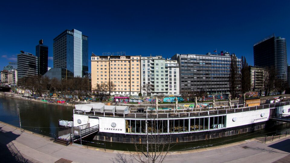Panorama danube fisheye perspective
