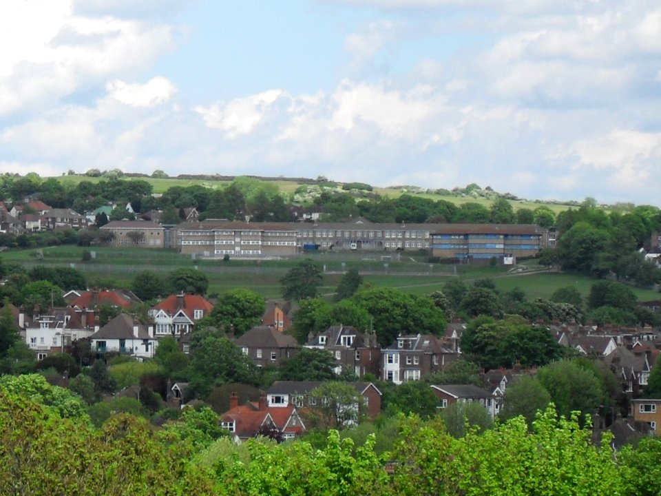 View from Hampstead Road, Preston Village, Brighton (May 2010) (Looking E towards Varndean)