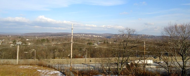 View from hilltop overlooking Route 287 in Butler NJ
