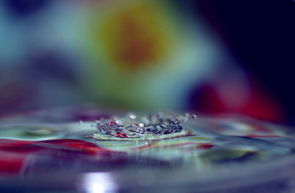 Macro liquid splash