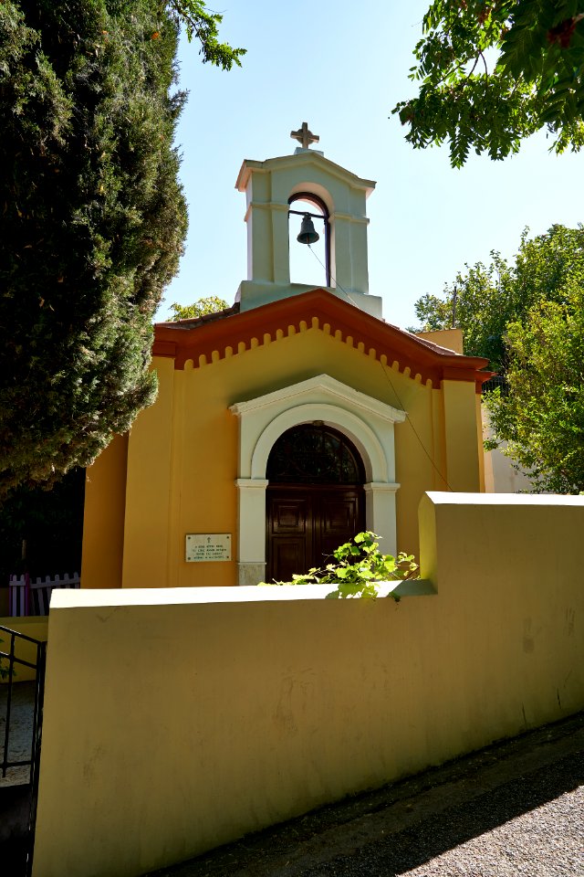 View of the Church of Saint Anne on Dioskouron Street in Plaka on September 25, 2020