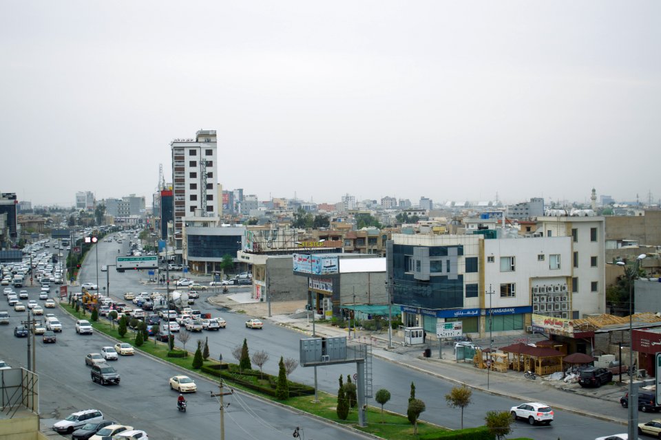 View of the Erbil skyline from the Cristal Hotel in Erbil 3