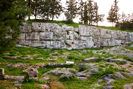 View of the Retaining Wall of the Pnyx