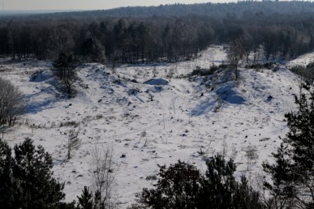 View from Finkenberg observation tower with snow 2021-02-14 09