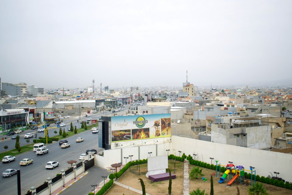 View of the Erbil skyline from the Cristal Hotel in Erbil 4