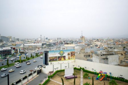 View of the Erbil skyline from the Cristal Hotel in Erbil 4
