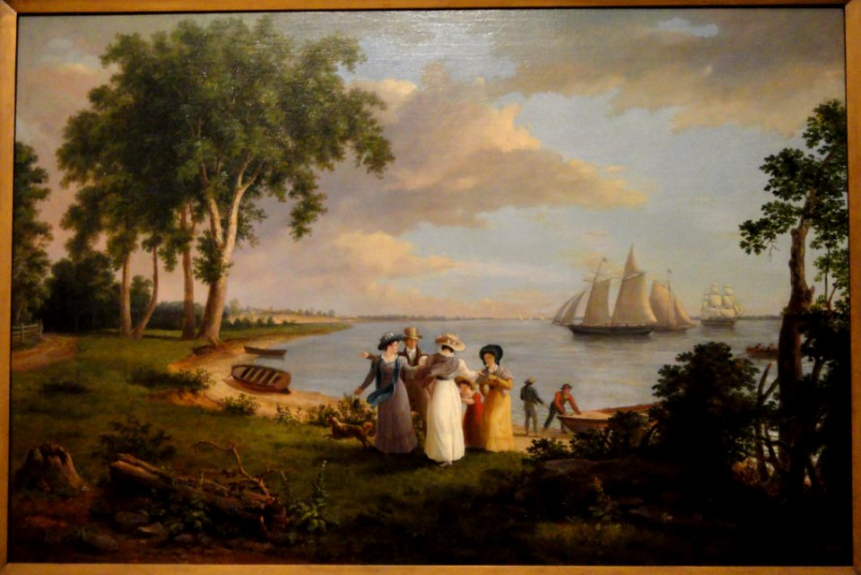 View of the Delaware near Philadelphia by Thomas Birch, 1831 - Corcoran Gallery of Art - DSC01111