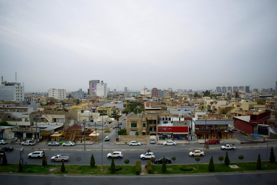 View of the Erbil skyline from the Cristal Hotel in Erbil 2
