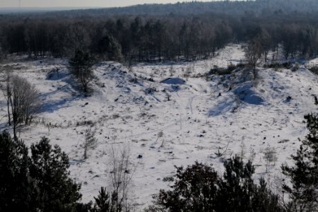 View from Finkenberg observation tower with snow 2021-02-14 10