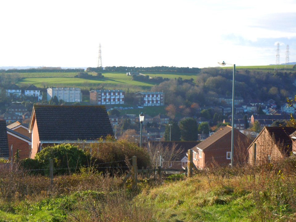View from Fields around Foredown Tower, Foredown Road, Portslade (November 2015) (2)