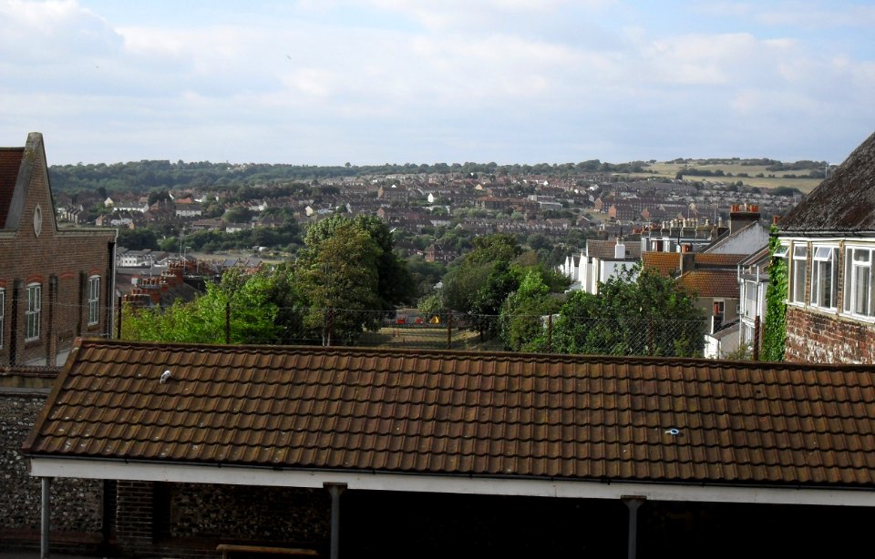 View over Elm Grove Primary School, Brighton (towards Hollingdean) (July 2010)