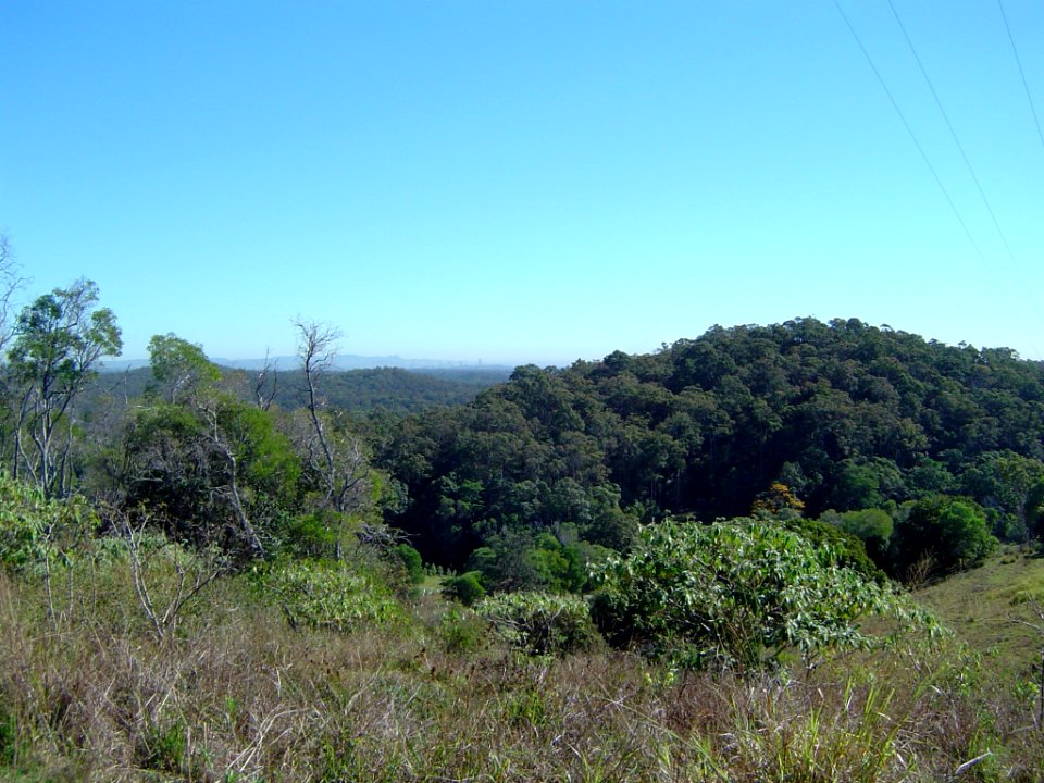 View towards Brisbane from West Mount Cotton Road