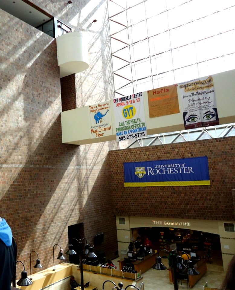 View within Commons at the University of Rochester