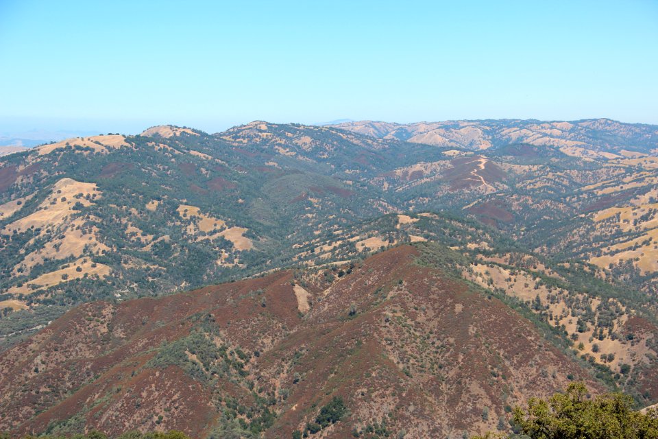 Viewing north from Mount Hamilton, Aug 2019 3