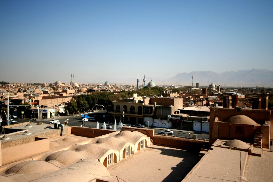 View over Yazd from Amir Chakhmaq Mosque