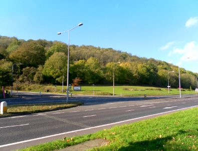 View towards Wild Park from Lewes Road, Moulsecoomb, Brighton (October 2011)