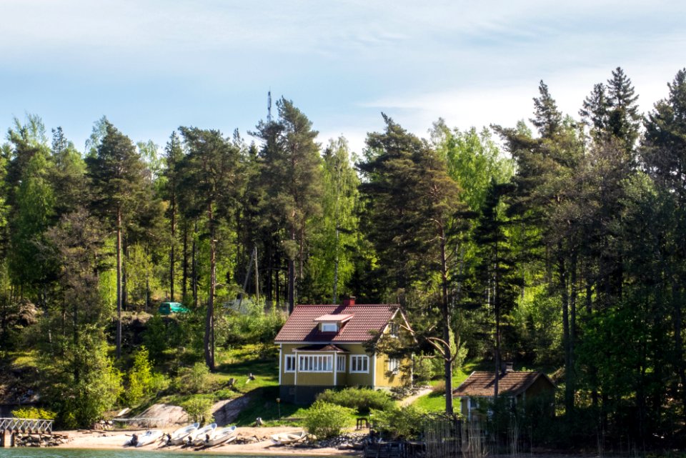 View to Mielisholm from ferry