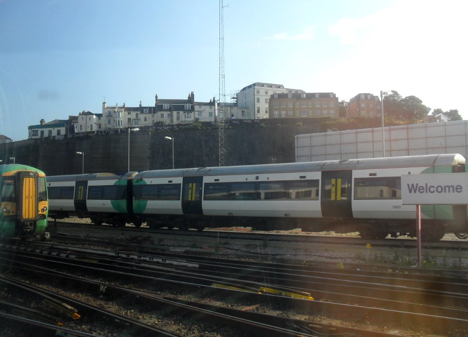 View towards West Hill from Approaches to Brighton Station (July 2011)