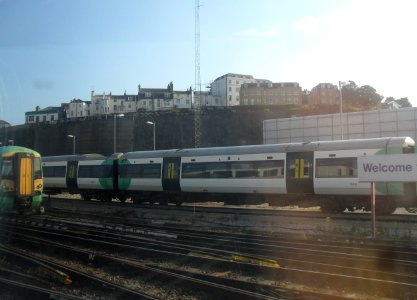 View towards West Hill from Approaches to Brighton Station (July 2011)