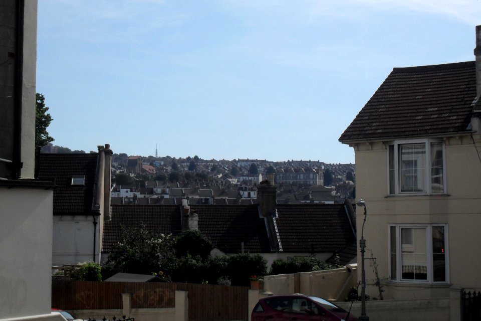 View towards Elm Grove from D'Aubigny Road, Brighton (September 2010)