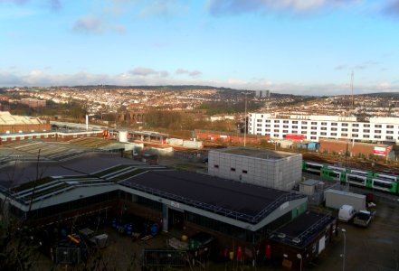 View towards Preston Park and Ditchling Road area from Howard Place, Brighton (December 2012) (2)