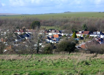 View towards Patcham from Ladies Mile (February 2014) (1)