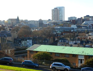 View Southwestwards from Richmond Heights Flats, John Street, Brighton (January 2014) (2)