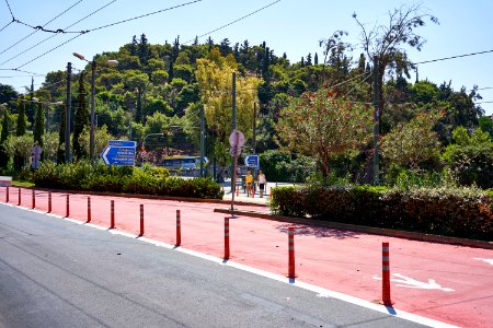 View of the Hill of Ardettus from Vasilissis Olgas Avenue on August 12, 2020