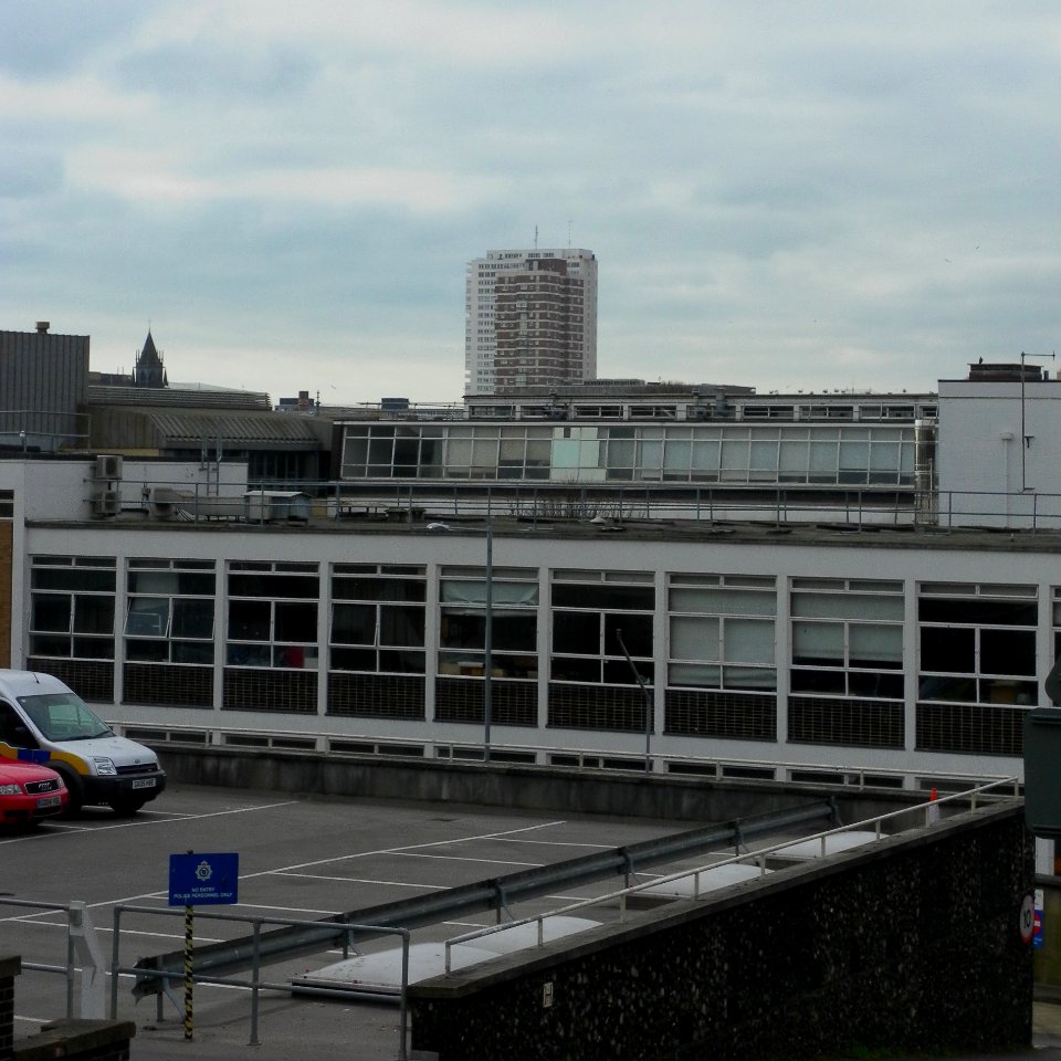 View Southwestwards from Kingswood Street, Brighton (March 2013)