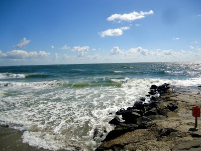 View of the Atlantic Ocean from Wildwood New Jersey photo