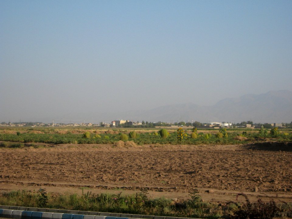 View of Southeast cityside of Nishapur from Erfan blv 1