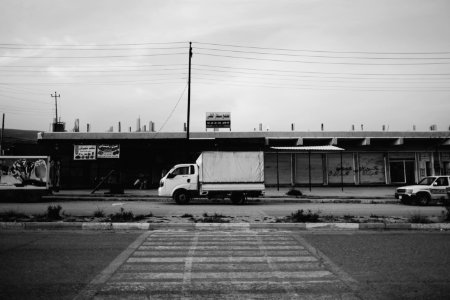 Views across the street from the recently renovated hospital in April of 2019 the city center of Shingal 07