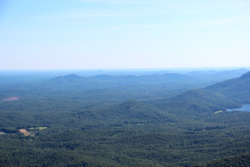 View southwest from Caesars Head, June 2019