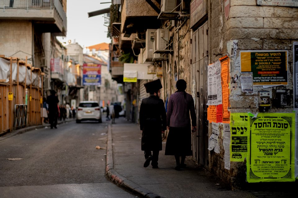 Views in and around Mea Shearim neighborhood in Jerusalem in October 2019 during Sukkot 15