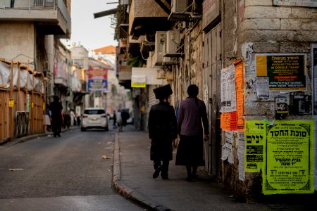 Views in and around Mea Shearim neighborhood in Jerusalem in October 2019 during Sukkot 15