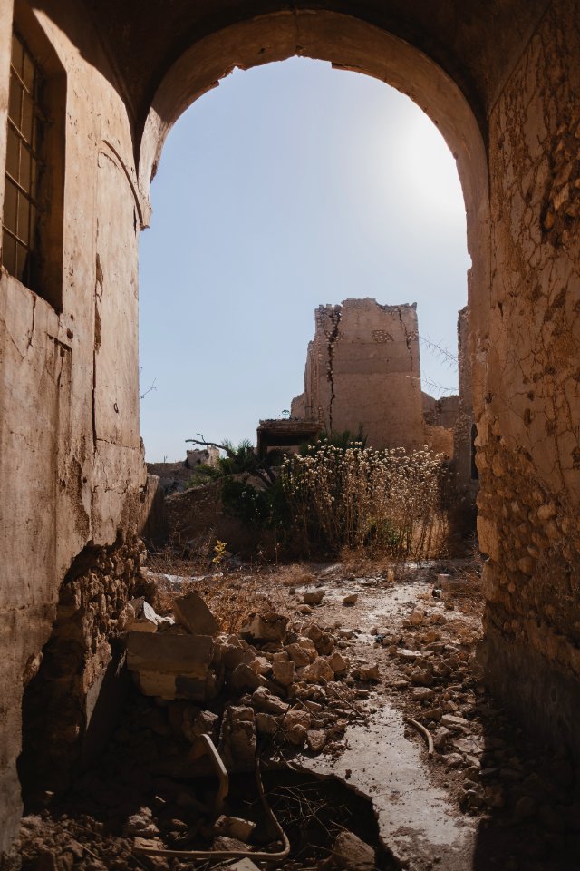Views in and around (including across the street) on 28th June 2019 at the Catholic cathedral in Sinjar 02