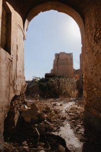 Views in and around (including across the street) on 28th June 2019 at the Catholic cathedral in Sinjar 02