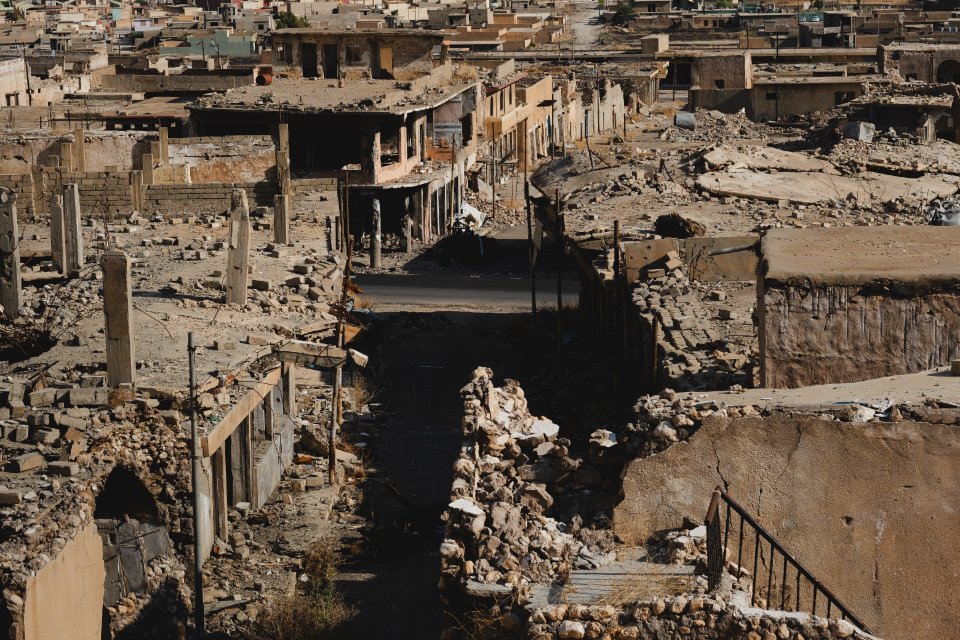 Views in and around (including across the street) on 28th June 2019 at the Catholic cathedral in Sinjar 17