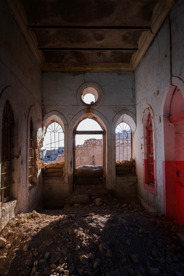 Views in 28th June 2019 around a villa in Sinjar, used by the Islamic State and then the PMF as a base 08