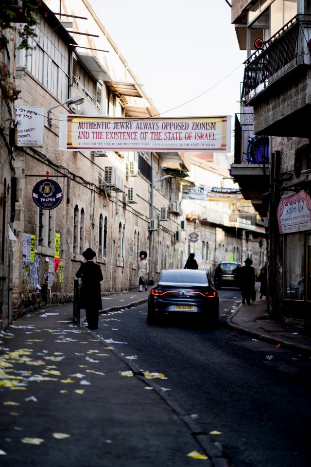 Views in and around Mea Shearim neighborhood in Jerusalem in October 2019 during Sukkot 21