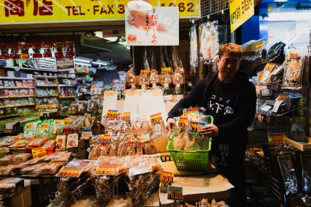 Views at night in April of 2019 around the Ueno neighborhood in Tokyo 24