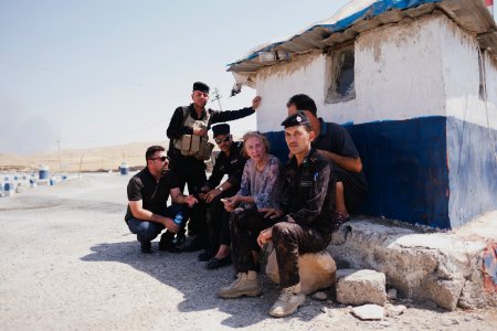 Views at the checkpoint at the road to Hardan village in Sinjar area12