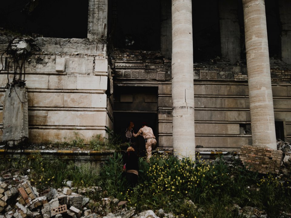 Views in April of 2019 of the castles of Saddam Hussein and his wife in the command center of Mosul 10