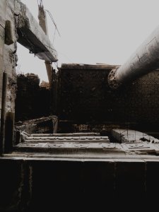 Views in April of 2019 of the castles of Saddam Hussein and his wife in the command center of Mosul 12