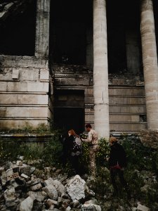Views in April of 2019 of the castles of Saddam Hussein and his wife in the command center of Mosul 09