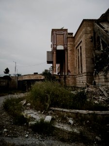 Views in April of 2019 of the castles of Saddam Hussein and his wife in the command center of Mosul 06