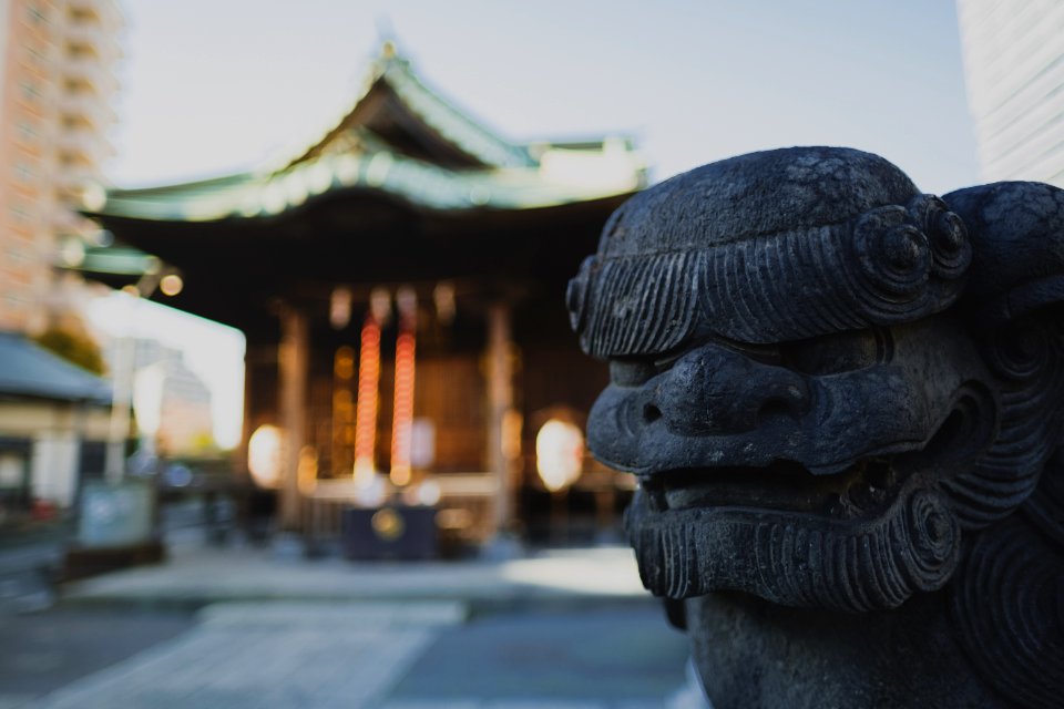 Views in April of 2019 at the Shinto shrine Minami-Senju Wakamiya Hachiman-gu 10