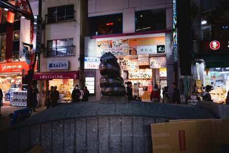 Views at night in April of 2019 around the Ueno neighborhood in Tokyo 11