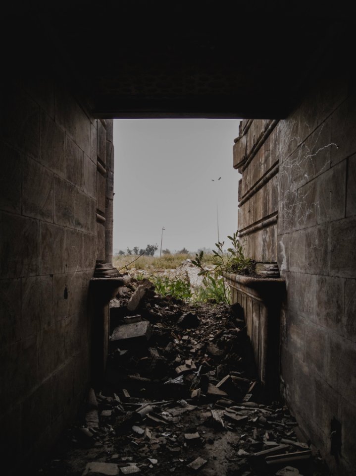 Views in April of 2019 of the castles of Saddam Hussein and his wife in the command center of Mosul 18