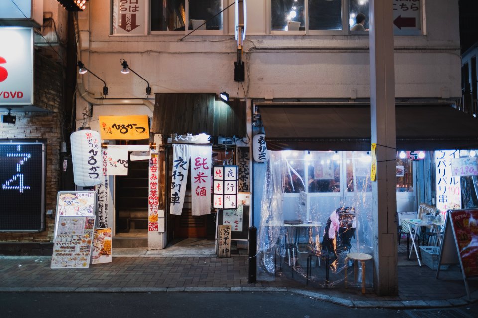 Views at night in April of 2019 around the Ueno neighborhood in Tokyo 44